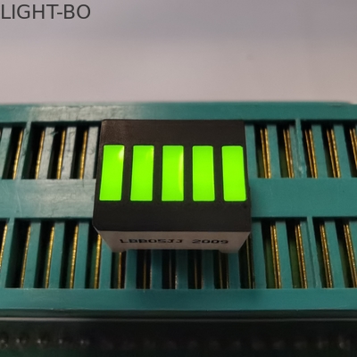 5 LEIDENE van de segment574nm Gemeenschappelijke Kathode Lichte Bar voor Batterijvertoning