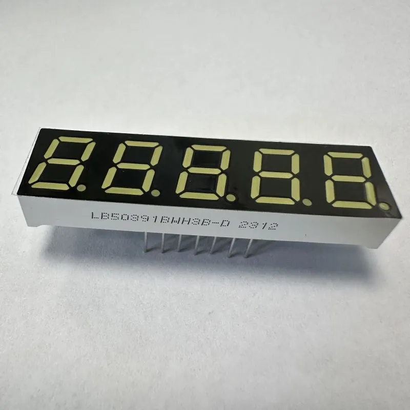 Ultrawit 7-segment LED-scherm 5 cijfers 0,39 inch gemeenschappelijke anode voor digitale indicator 0