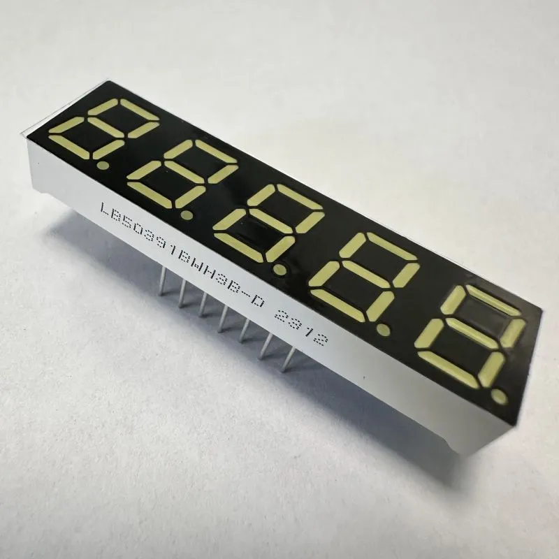 Ultrawit 7-segment LED-scherm 5 cijfers 0,39 inch gemeenschappelijke anode voor digitale indicator 1