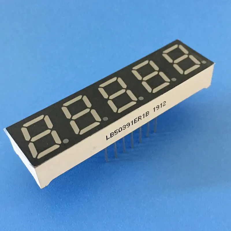 7 Segment LED Display 0,39 inch 5 cijfers Common Cathode Super Bright Red voor Digitale Frequency Converter 0
