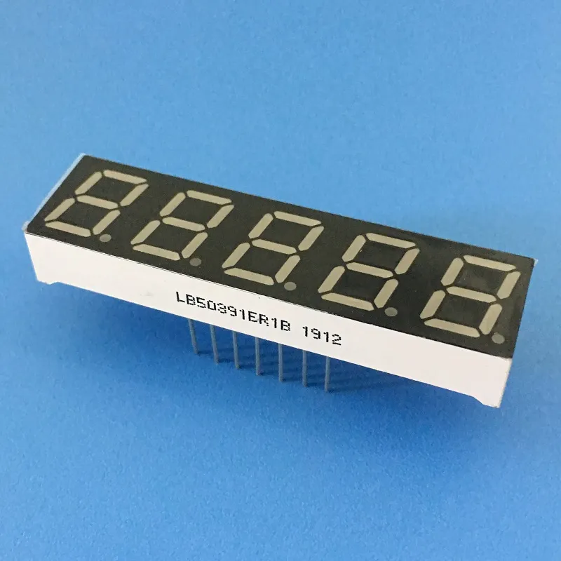 7 Segment LED Display 0,39 inch 5 cijfers Common Cathode Super Bright Red voor Digitale Frequency Converter 5