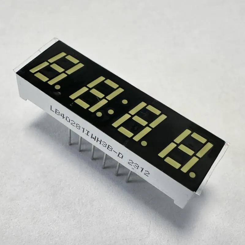 Witte LED-scherm 7 mm 4 cijfers 7 segment gemeenschappelijke anode voor multimeterpaneel 2