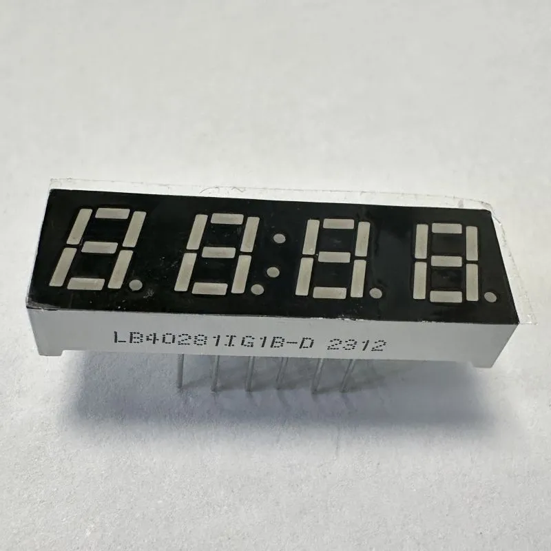 LED-scherm 7 Segment 4 Digit Pure Green Common Cathode voor temperatuurvochtigheid 1