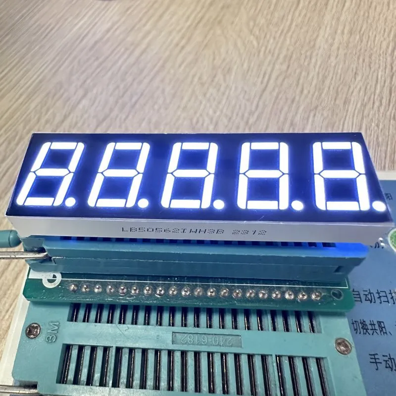 Ultrawit 0,56 inch 5-cijferig 7-segment LED-display gemeenschappelijke anode voor procescontrole 0