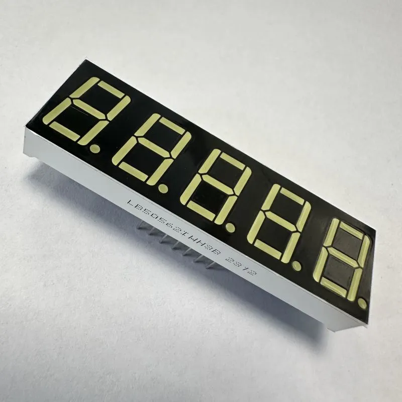Ultrawit 0,56 inch 5-cijferig 7-segment LED-display gemeenschappelijke anode voor procescontrole 1