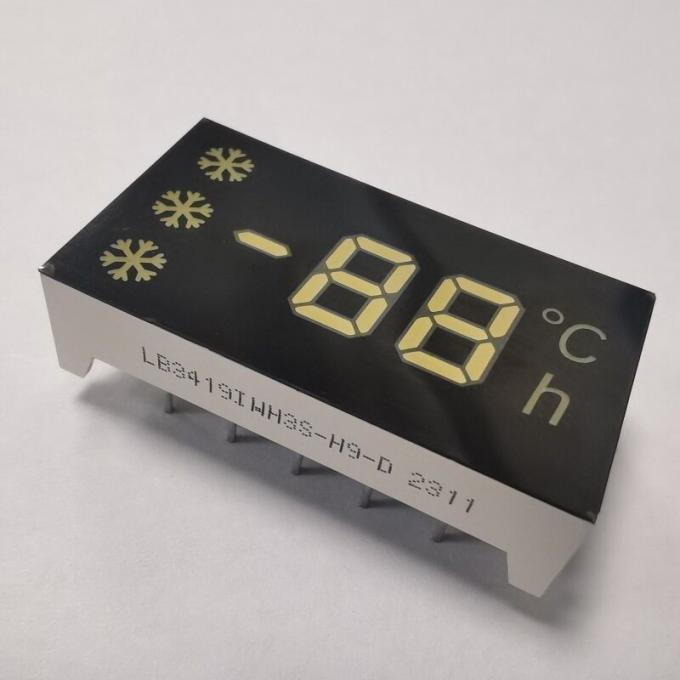 0.32 inch (8.2mm) 7-segment LED-display, Ultra Bright White, Common Anode voor koelkast & huishoudelijke apparaten besturing 1