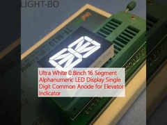 Ultra Wit 0,8 inch 16 Segment Alfanumeriek LED Display Eéncijferig Gemene Anode voor Lift Indicator
