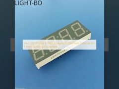 Rode LED-scherm 4 cijfers 7 segment gemeenschappelijke katode voor fitness hardlopende apparatuur