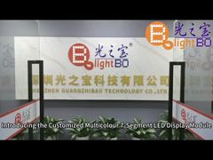 Aangepaste Blauw Rood Geel 7 Segment LED Display