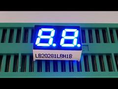 2-cijferig ultrahelder blauw 7-segment LED-display voor bedieningspanelen