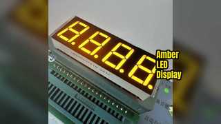 Amber 14,2 mm 7-segment LED-display voor temperatuurregeling