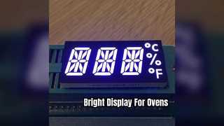 Helderwit LED-display voor ovens en fornuizen