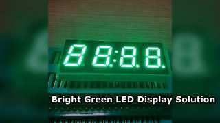 Puur groen 7-segment LED-display voor digitale timers