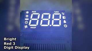 3-cijferig LED-display 14,2 mm rood, ultrahelder