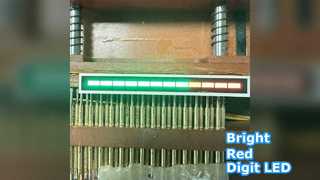 Ultrahelder LED-display met rode cijfers