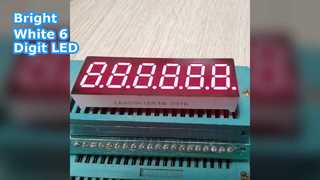 0,36 inch 6-cijferig wit 7-segment LED-display