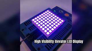 Ultrahelder paars LED-dotmatrixdisplay voor liften