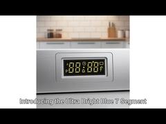 Blauw 7-segment LED-display 4 cijfers voor ingebouwde oventimer