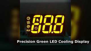 Aangepast groen LED-display voor nauwkeurige koelregeling