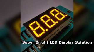 Superhelder LED-display voor industriële paneelmeters