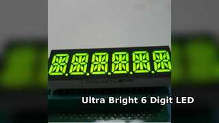 Aangepast 6-cijferig 14-segment LED-display voor instrumentenpanelen