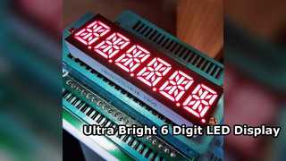 Ultrahelder 6-cijferig 14-segment LED-display voor taxameters