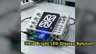 Ultraheldere inch 6-segment LED-displaymodule